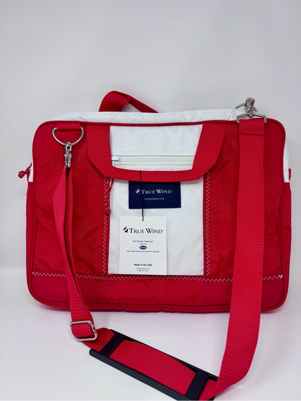 True Wind | Red & White Sailcloth Laptop Bag - NWT